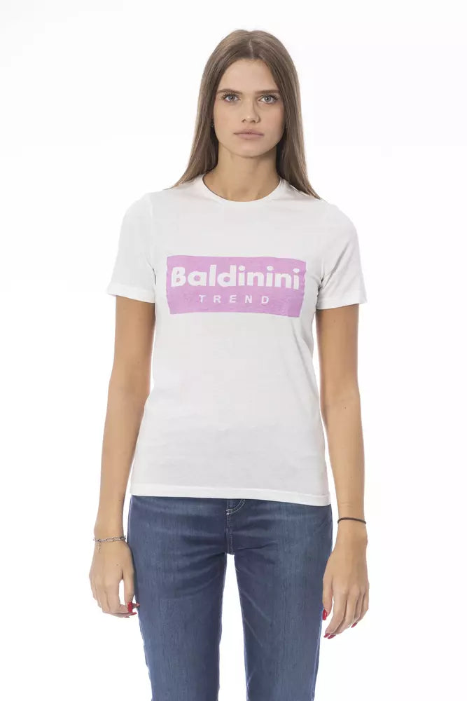 Baldinini Trend - White Cotton T-Shirt