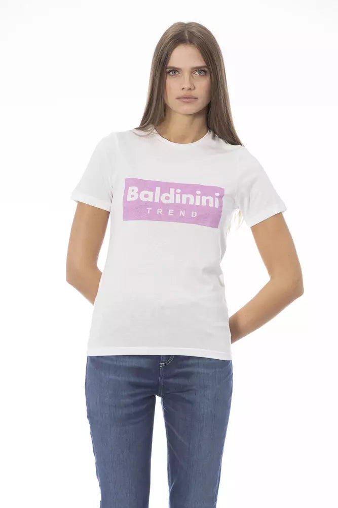Baldinini Trend - White Cotton T-Shirt