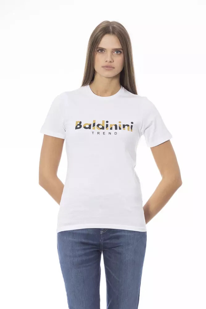 Baldinini Trend - White Cotton Women T-Shirt