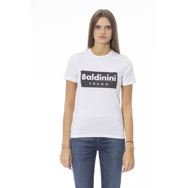 Baldinini Trend - White Cotton Women T-Shirt