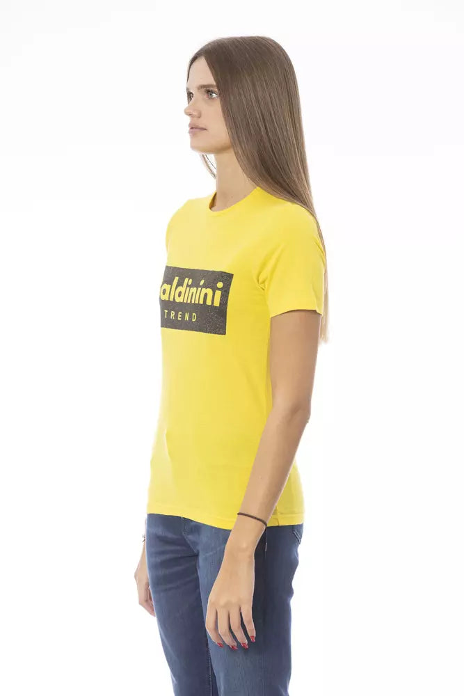 Baldinini Trend - Yellow Cotton Women T-Shirt