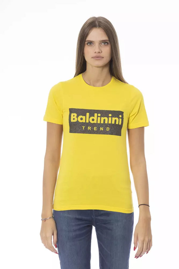 Baldinini Trend - Yellow Cotton Women T-Shirt