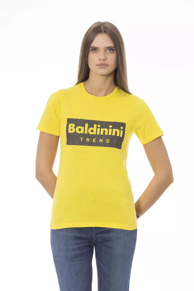 Baldinini Trend - Yellow Cotton Women T-Shirt