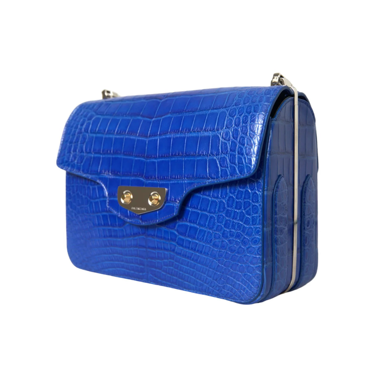 Balenciaga alligator skin shoulder bag luxury redefined neo classic