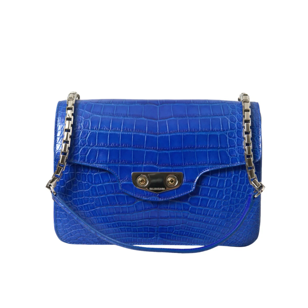 Balenciaga alligator skin shoulder bag luxury redefined neo classic