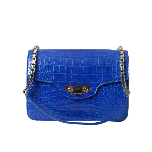 Balenciaga alligator skin shoulder bag luxury redefined neo classic