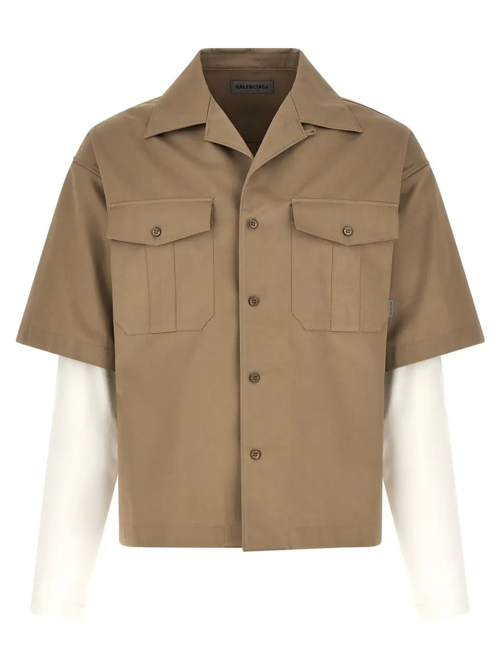 Balenciaga Beige Cotton Blouse