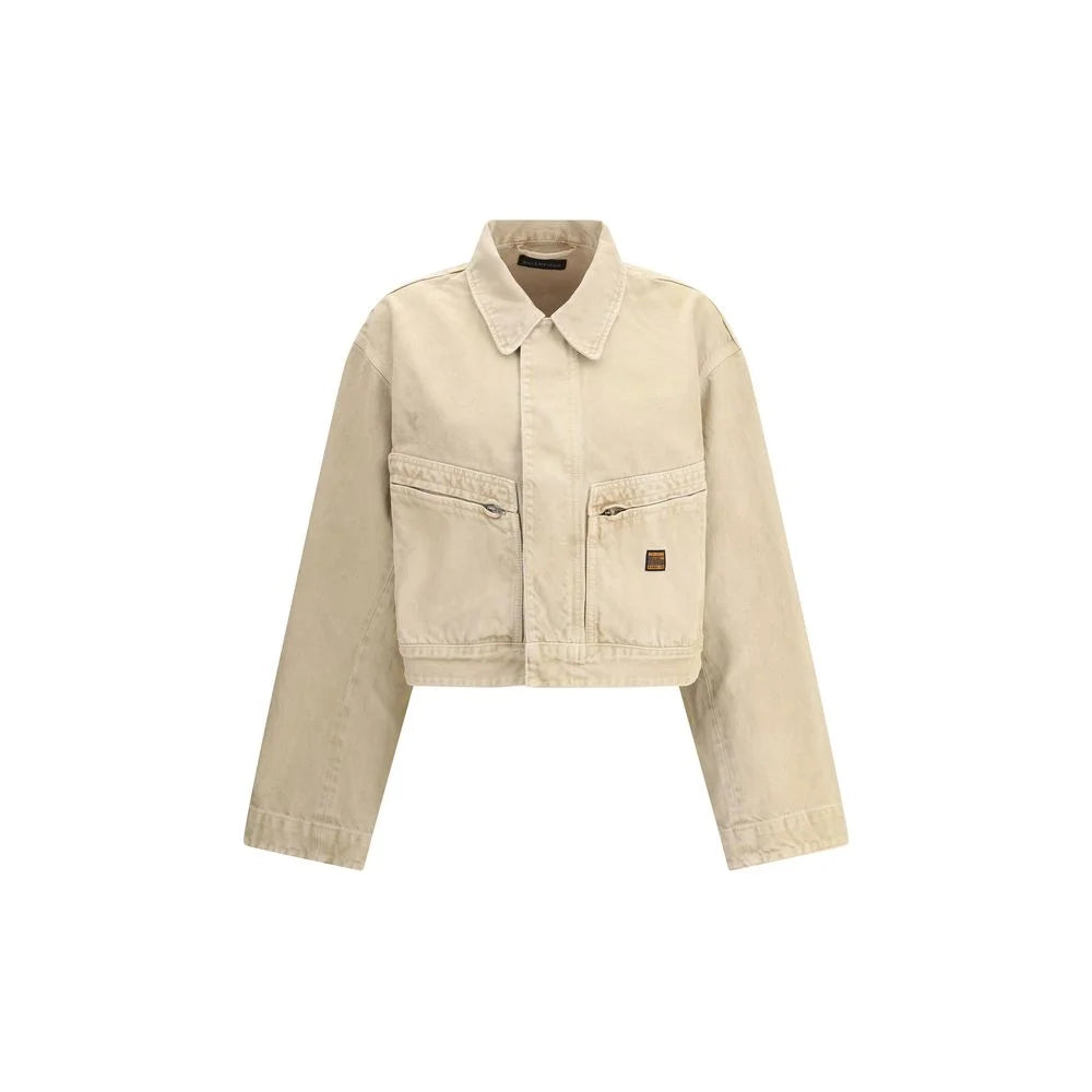 Balenciaga Beige Cotton Denim Jacket