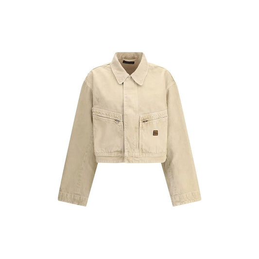 Balenciaga Beige Cotton Denim Jacket