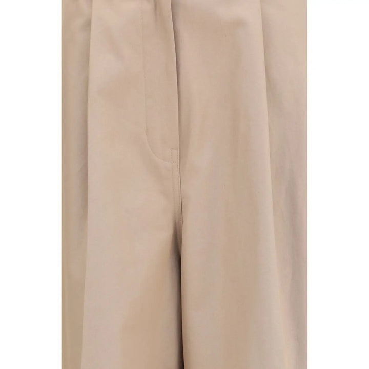 Balenciaga Beige Cotton Flared Pants