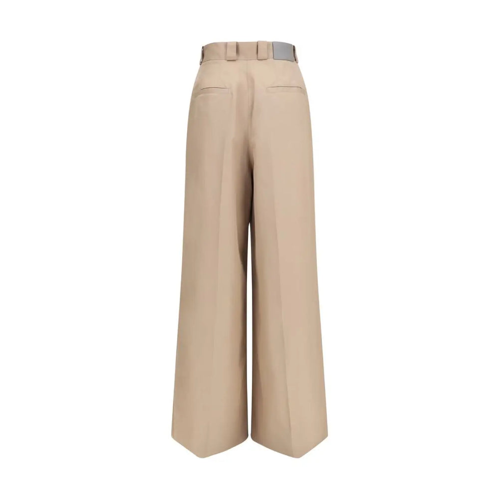 Balenciaga Beige Cotton Flared Pants