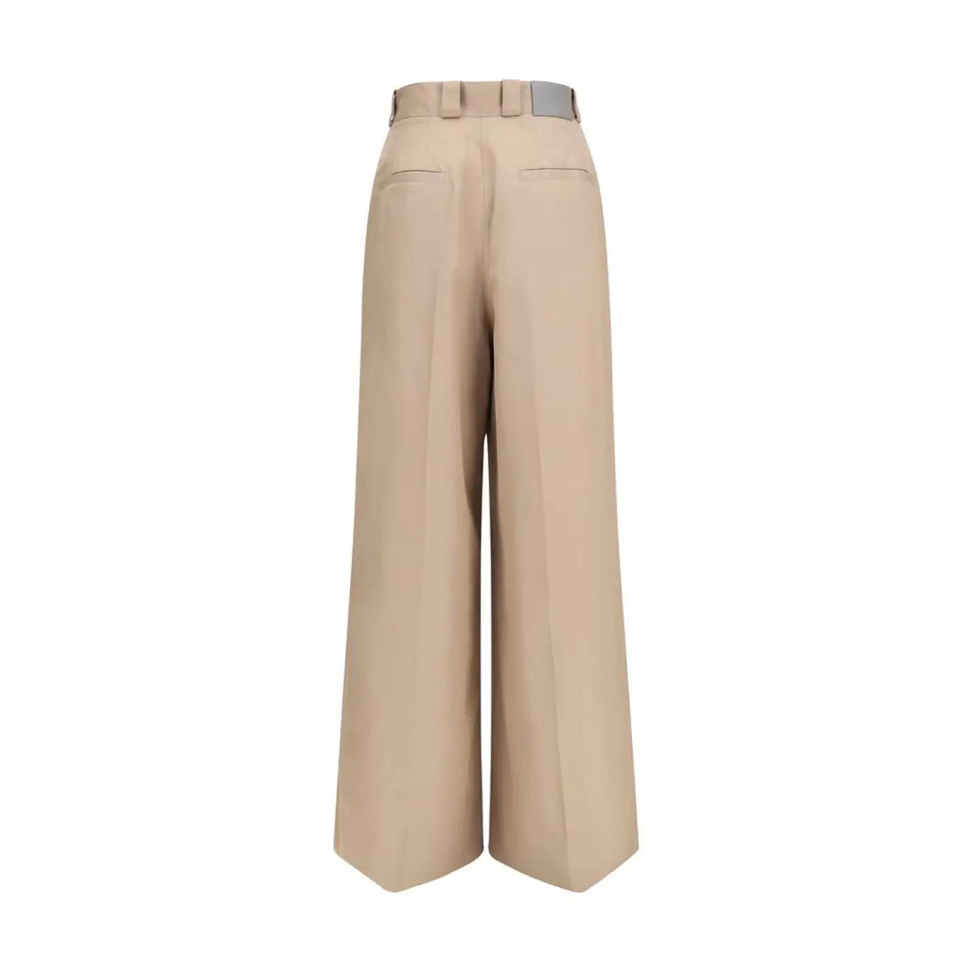 Balenciaga Beige Cotton Flared Pants