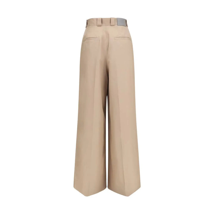 Balenciaga Beige Cotton Flared Pants