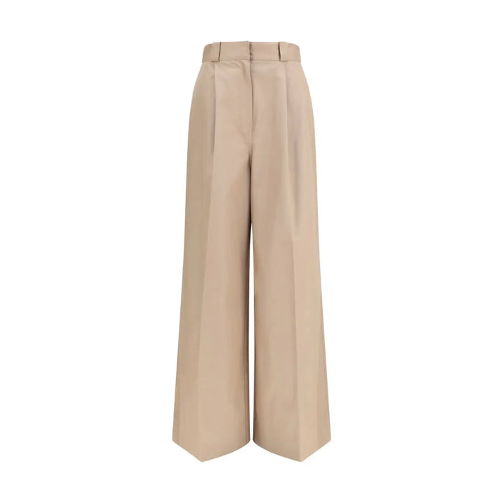Balenciaga Beige Cotton Flared Pants