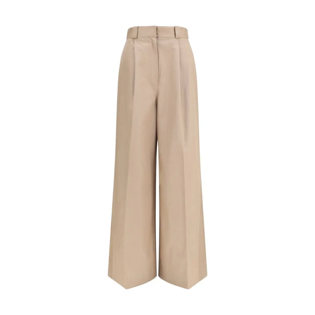 Balenciaga Beige Cotton Flared Pants