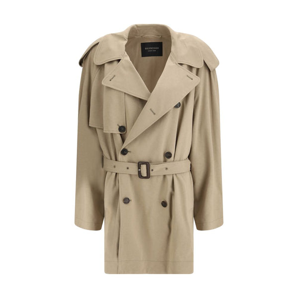 Balenciaga Trench Coats - Beige Cotton Coat