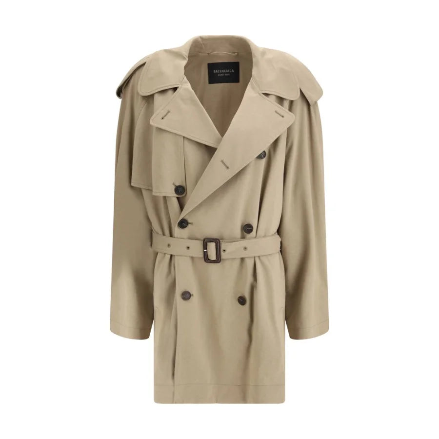 Balenciaga Beige Cotton Trench Coat