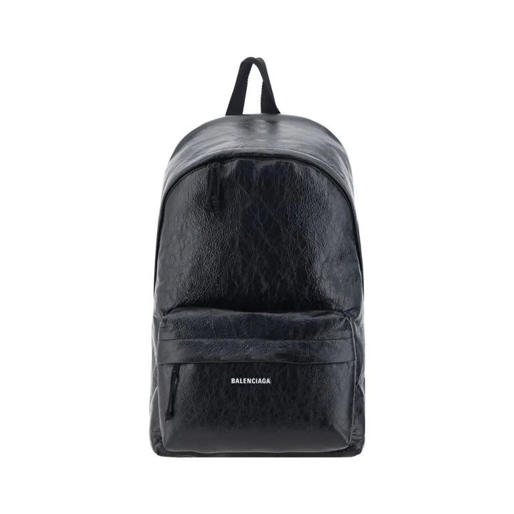 Balenciaga Black Calf Leather Bos Taurus Backpack