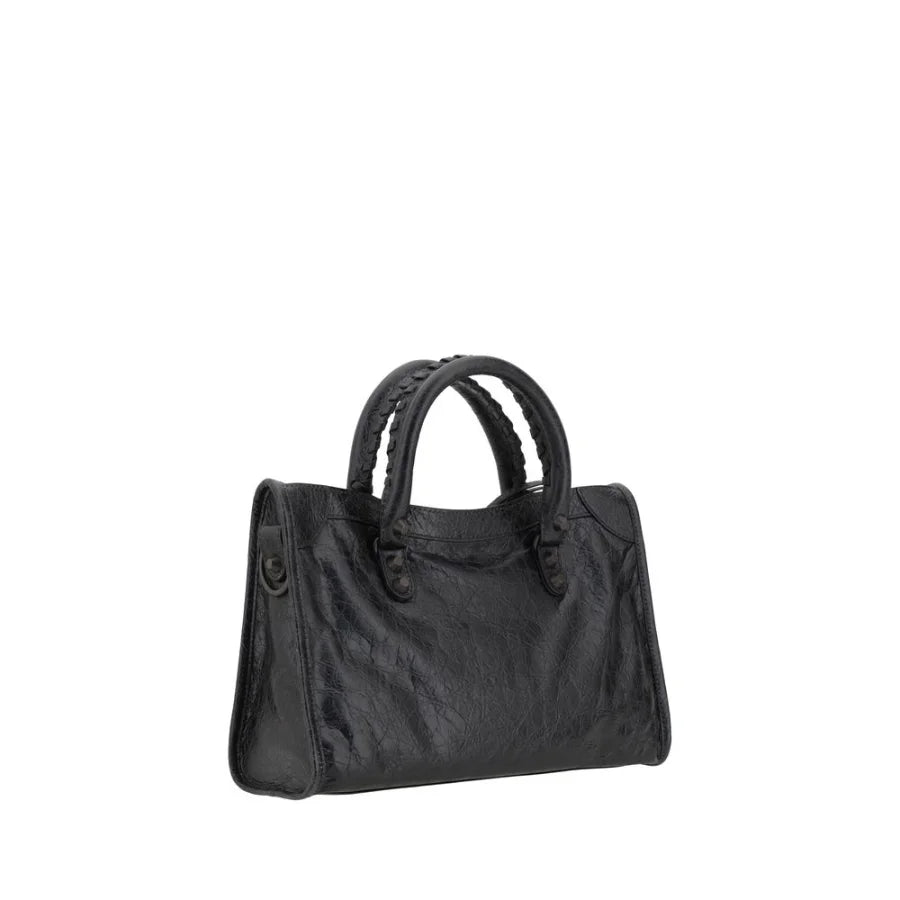 Balenciaga Black Calf Leather Bos Taurus Shoulder Bag