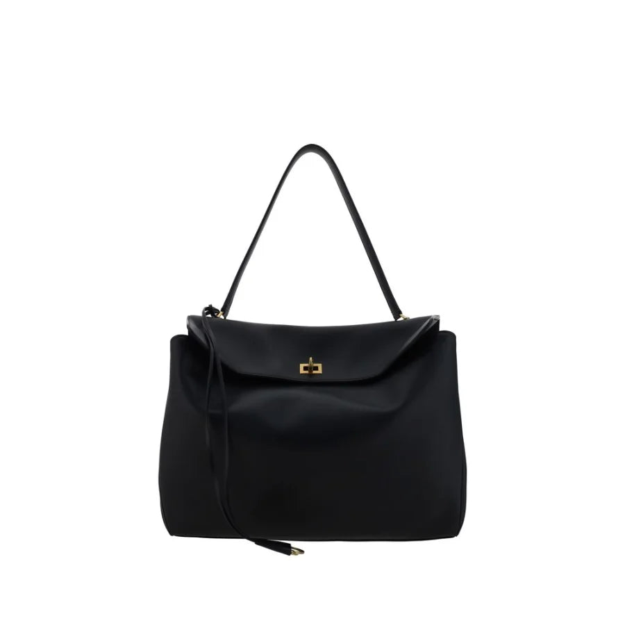 Balenciaga Black Calf Leather Bos Taurus Shoulder Bag