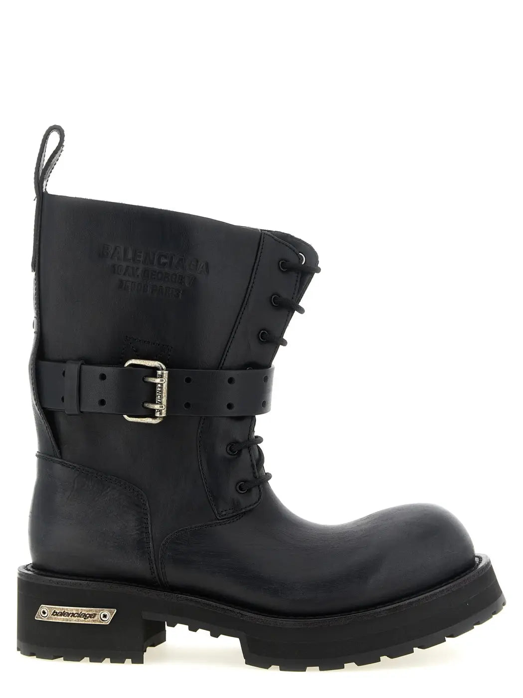 Balenciaga Black Calfskin Ankle Boots