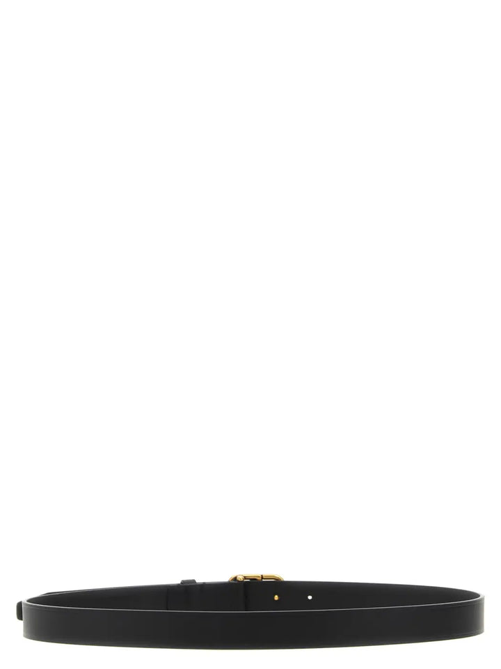 Balenciaga Black Calfskin Thin Belt