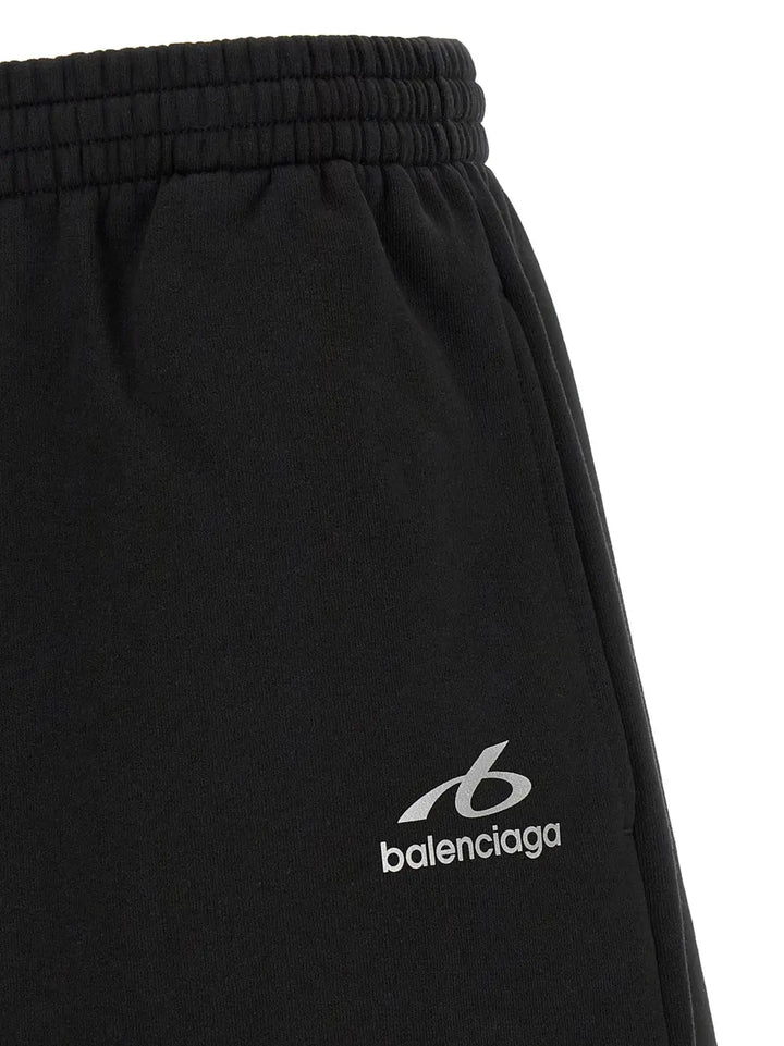 Balenciaga Black Cotton Bermuda Shorts
