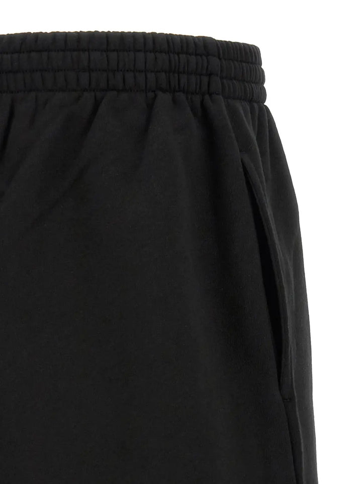 Balenciaga Black Cotton Bermuda Shorts