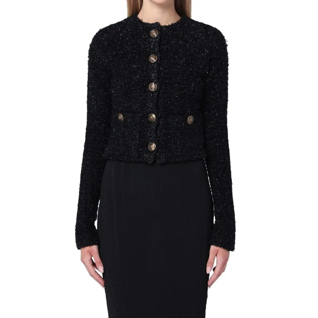 Balenciaga Black Cotton Cardigan