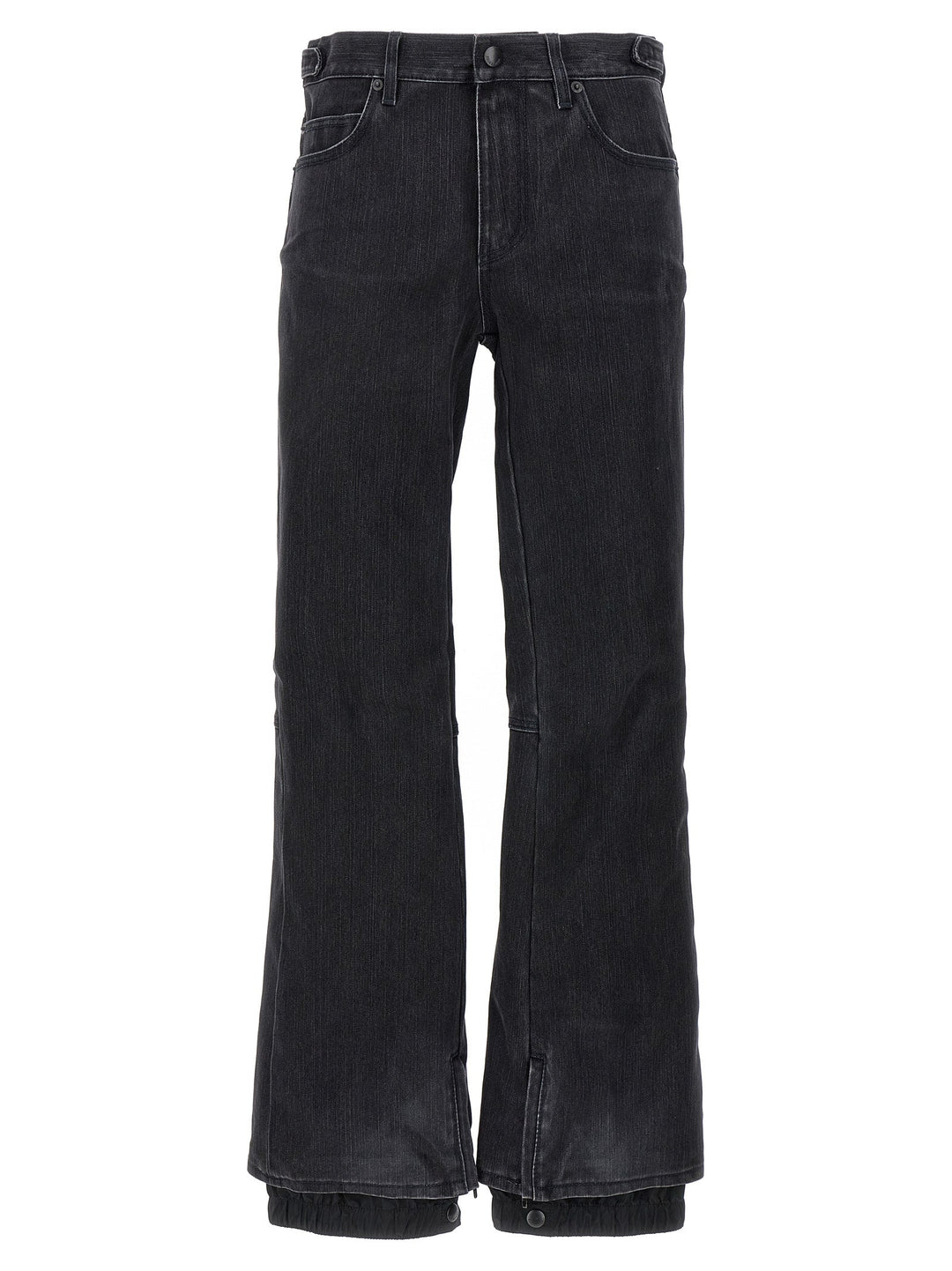 Balenciaga Black Cotton Flared Jeans