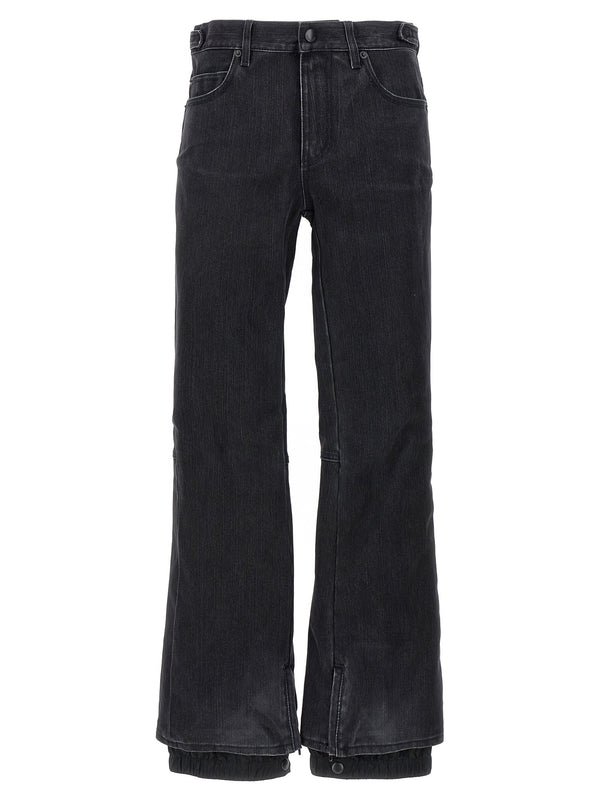 Balenciaga Black Cotton Flared Jeans