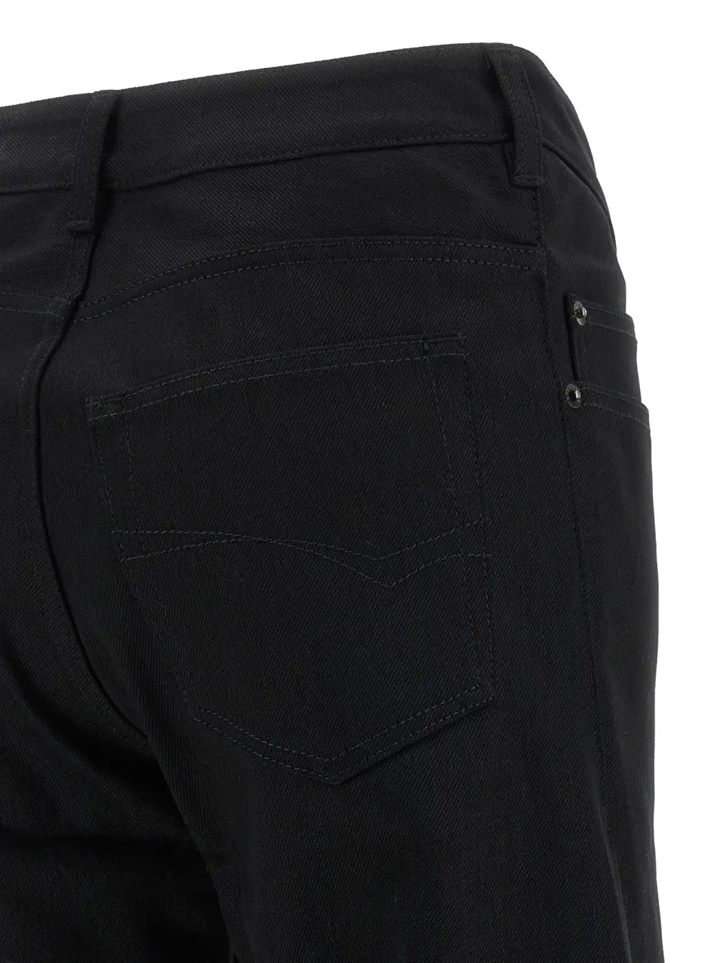 Balenciaga Black Cotton Flared Jeans