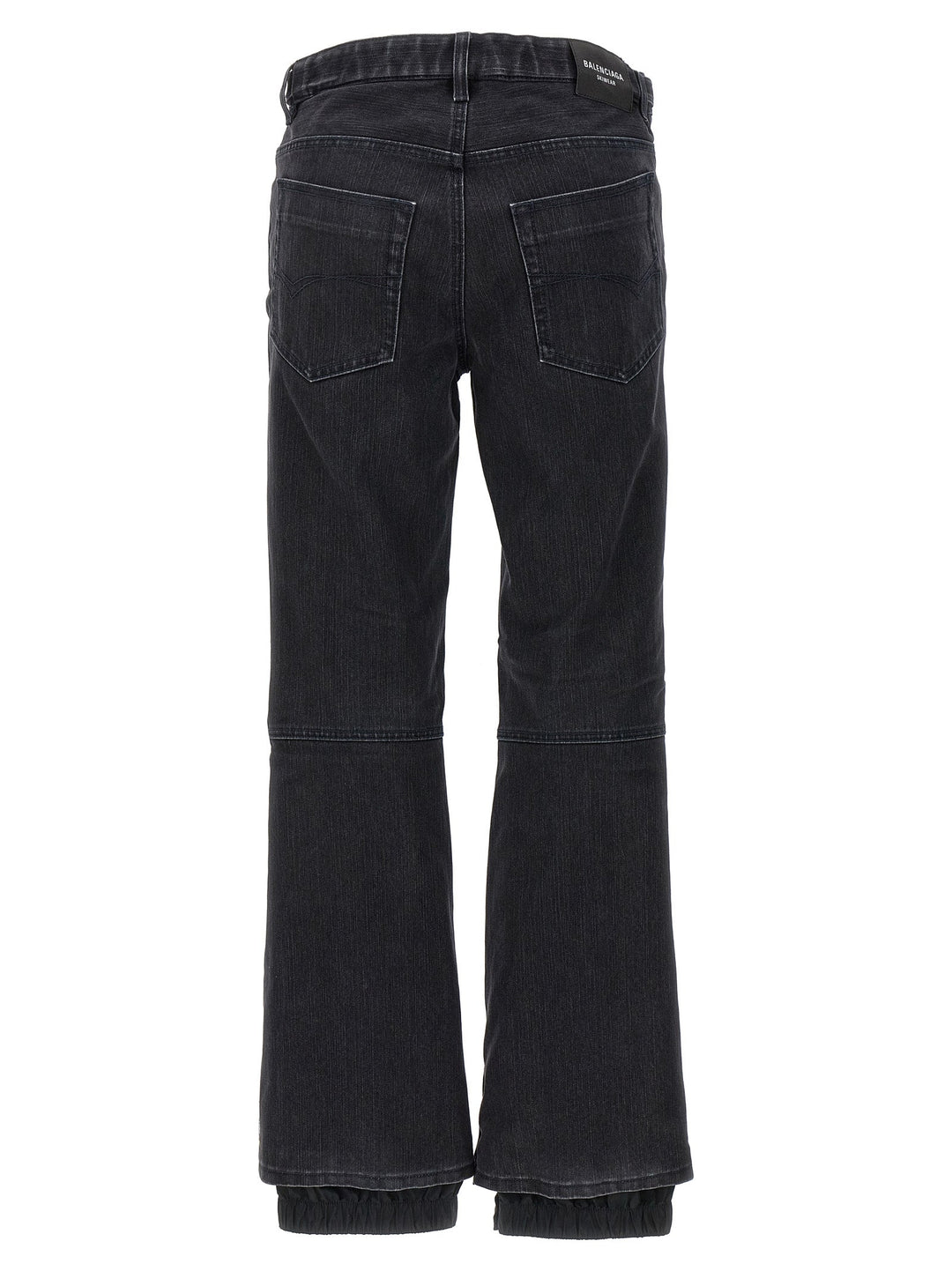 Balenciaga Black Cotton Flared Jeans