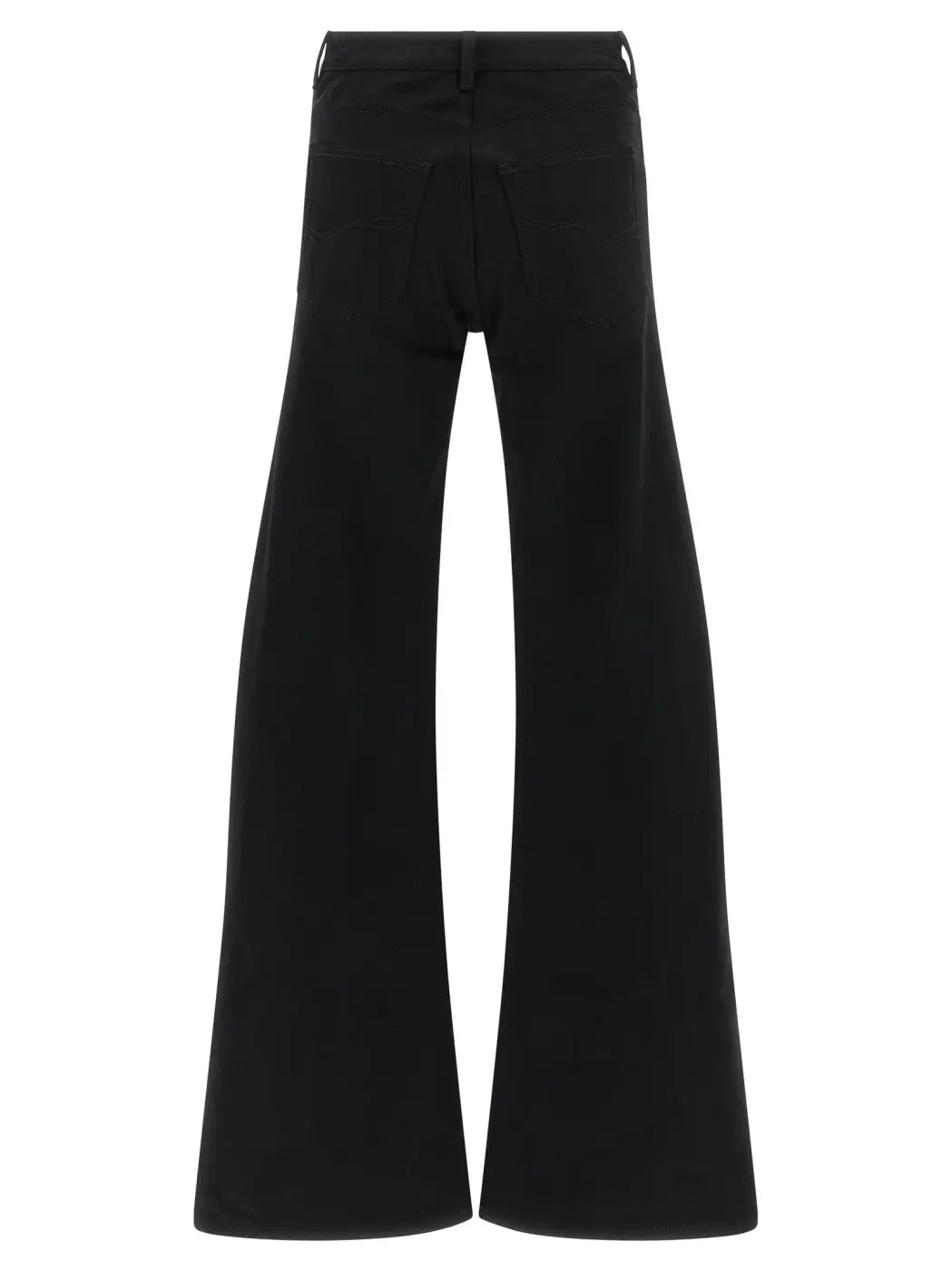 Balenciaga Black Cotton Flared Jeans