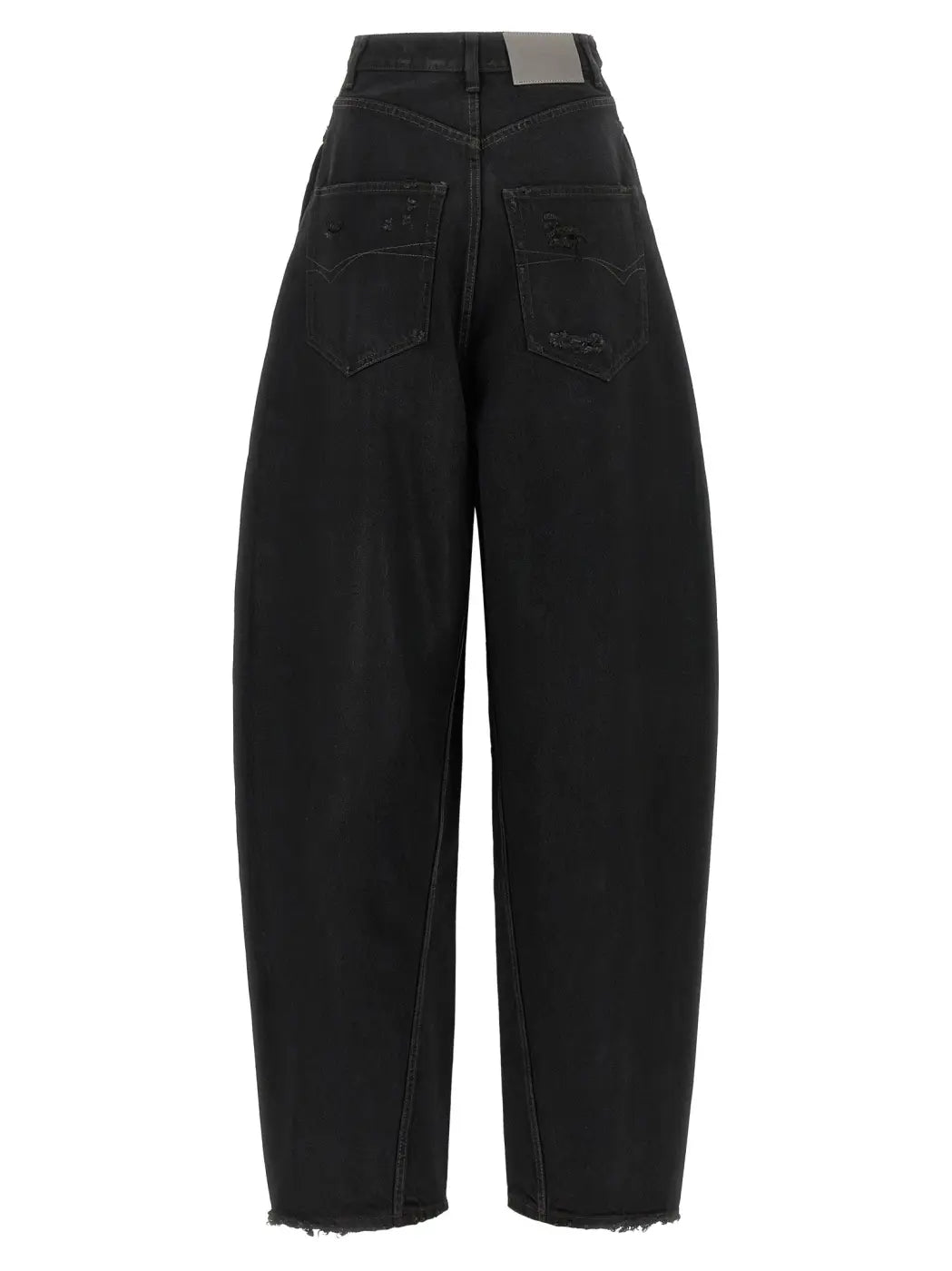 Balenciaga Black Cotton High-waisted Jean