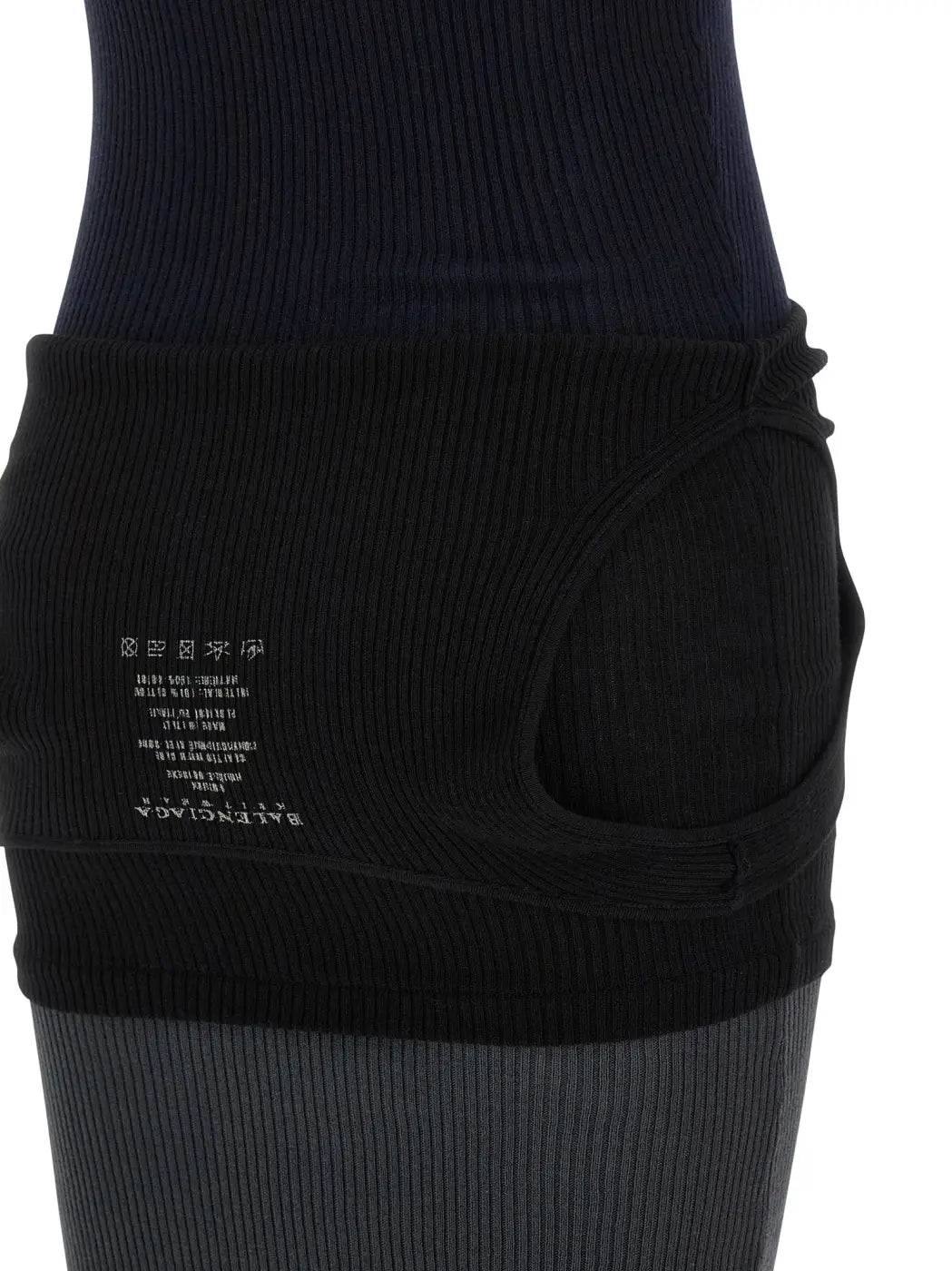 Balenciaga Black Cotton Long Dress
