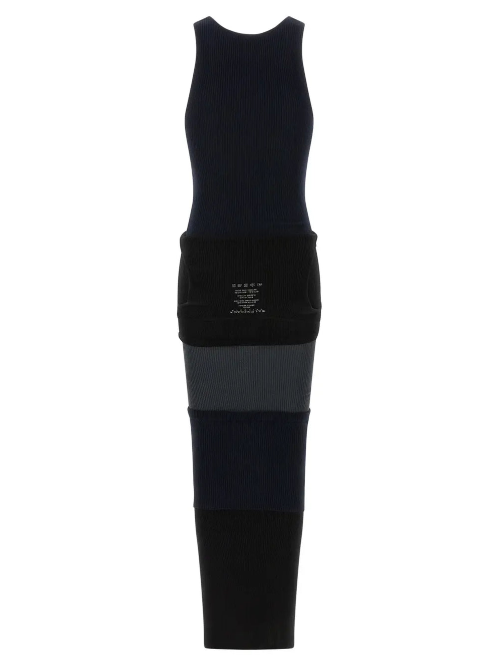 Balenciaga Black Cotton Long Dress