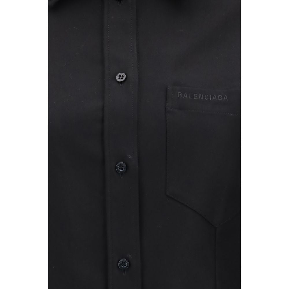 Balenciaga Shirts - Black Cotton Shirt