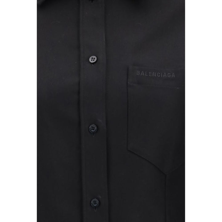 Balenciaga Shirts - Black Cotton Shirt
