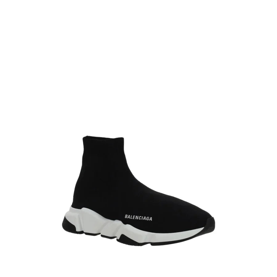 Balenciaga Black Elastane Athletic Sneakers