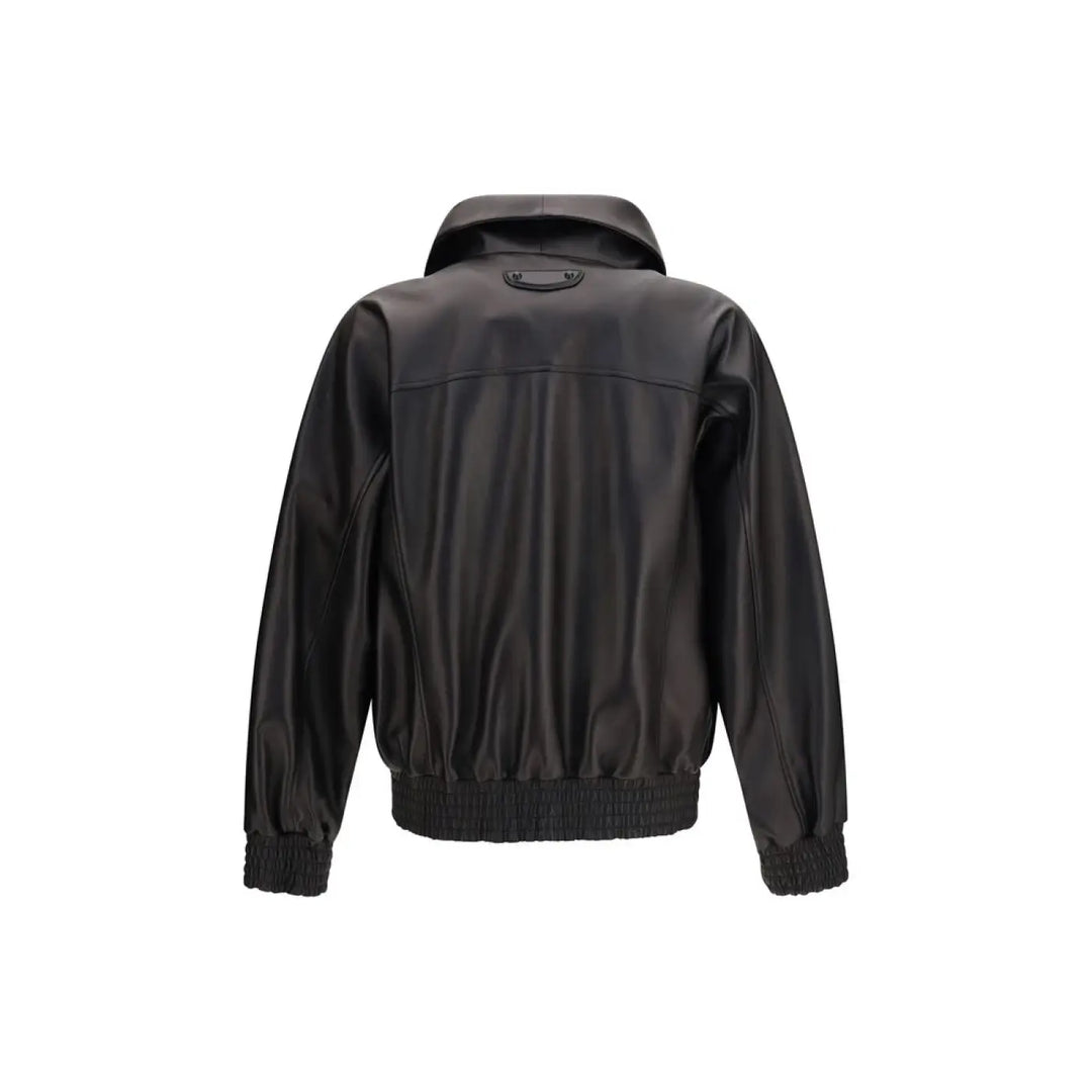 Balenciaga Black Lamb Ovis Aries Leather Jacket