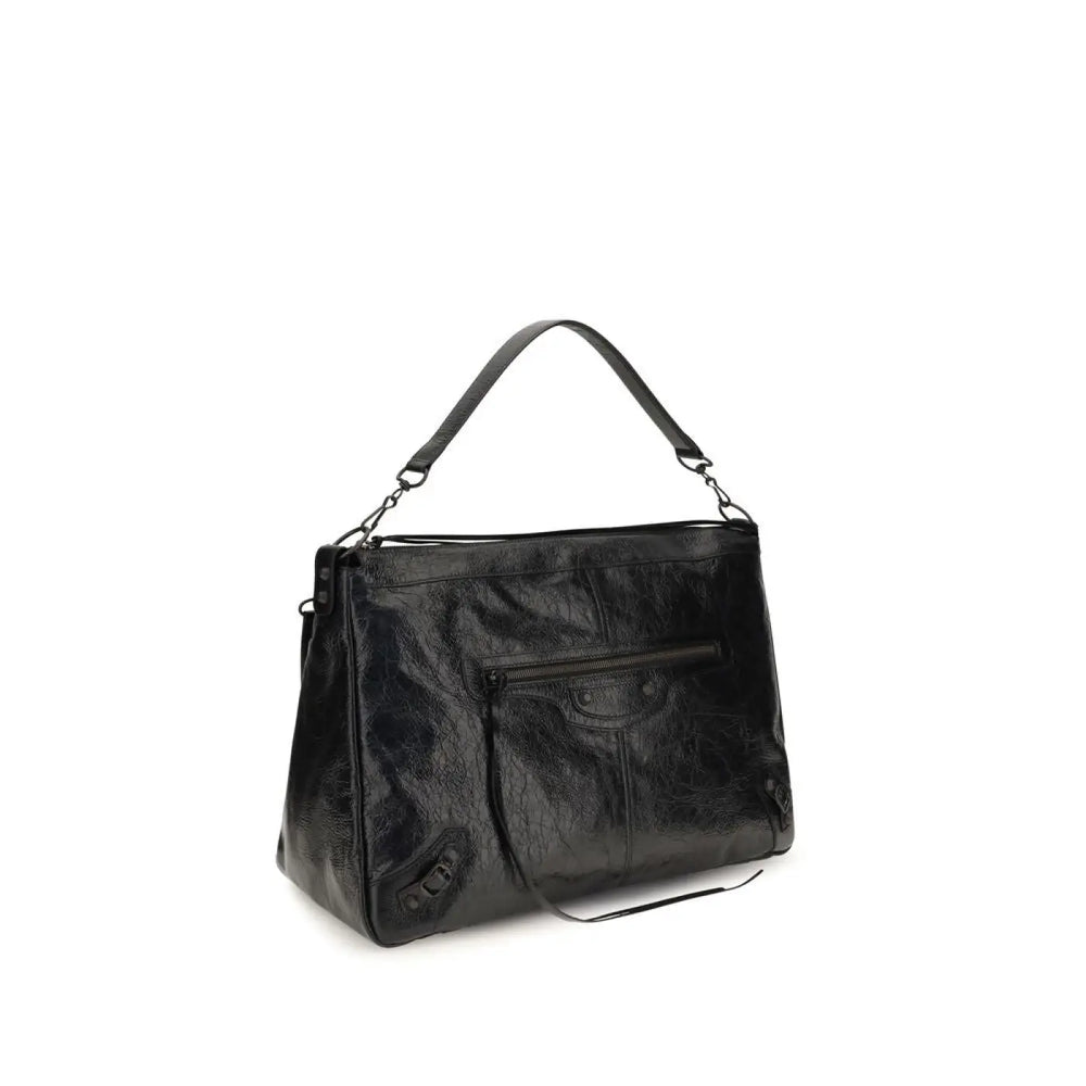 Balenciaga Black Lamb Ovis Aries Shoulder Bag