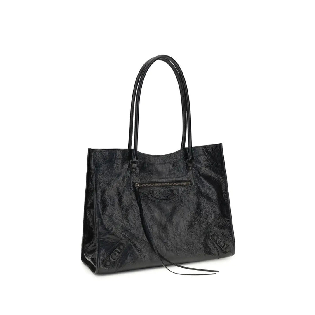 Balenciaga Black Lamb Ovis Aries Shoulder Bag