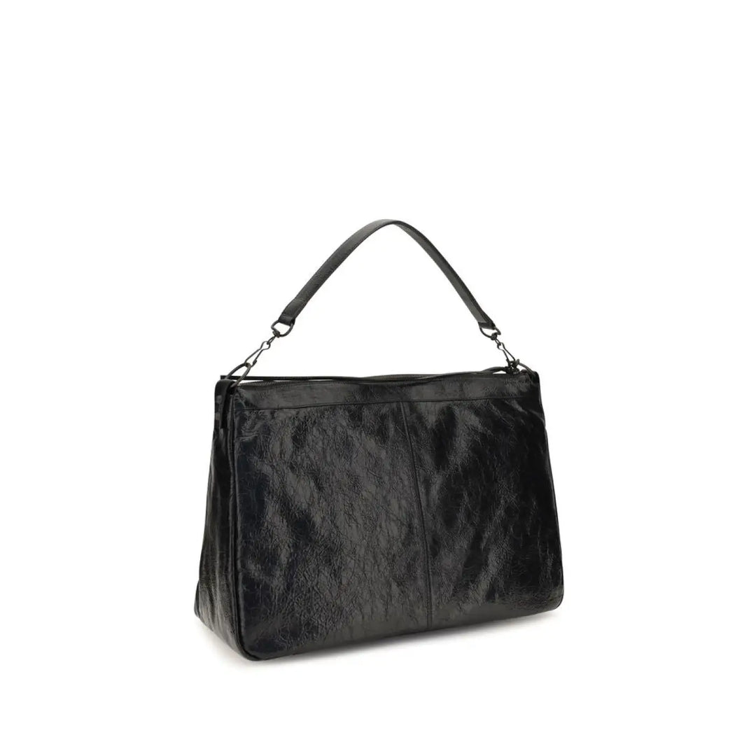 Balenciaga Black Lamb Ovis Aries Shoulder Bag