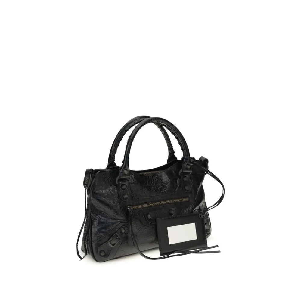 Balenciaga Black Lamb Ovis Aries Shoulder Bag