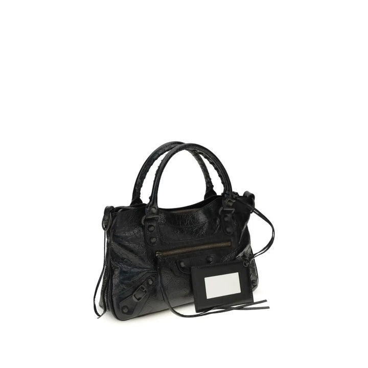 Balenciaga Black Lamb Ovis Aries Shoulder Bag