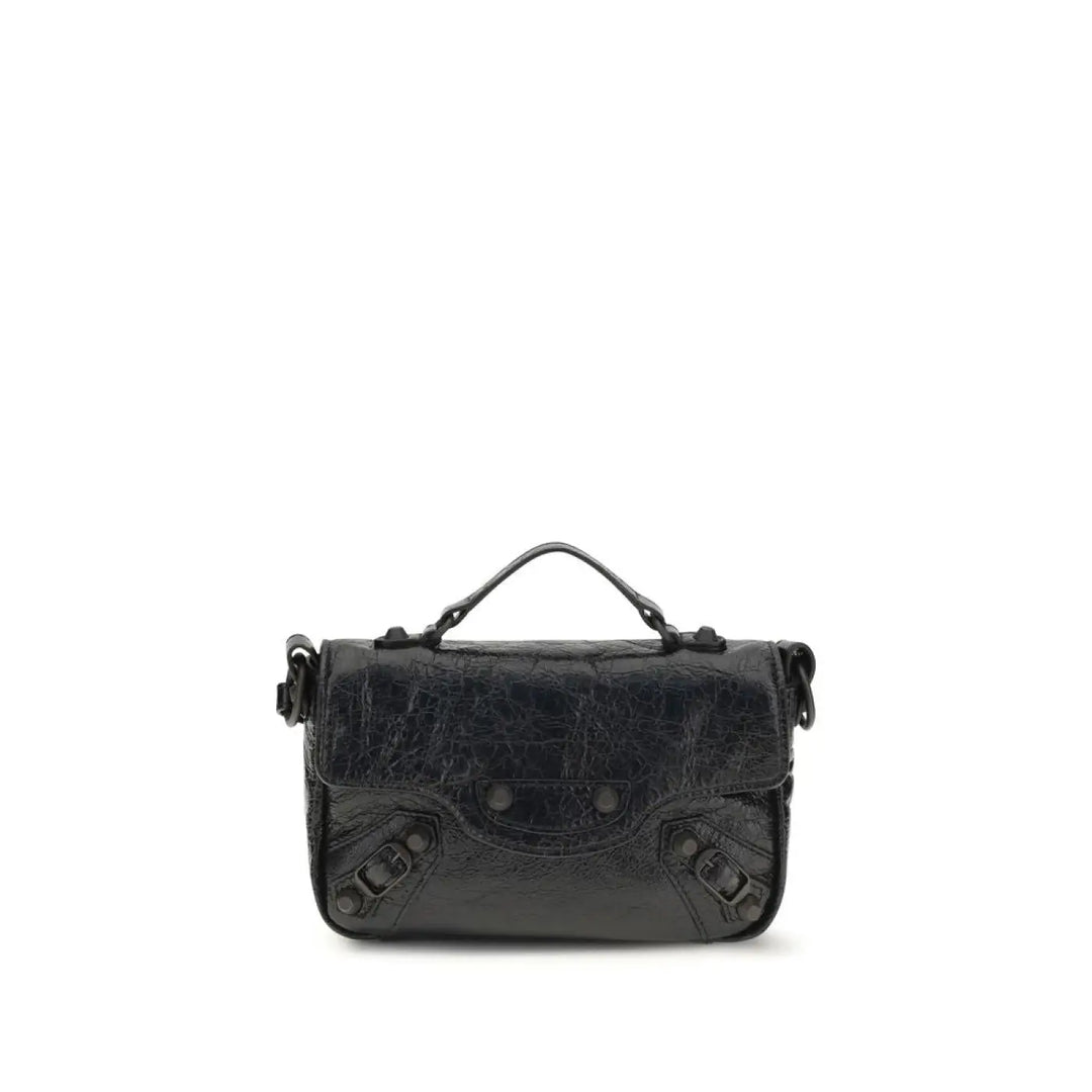 Balenciaga Black Lamb Ovis Aries Shoulder Bag