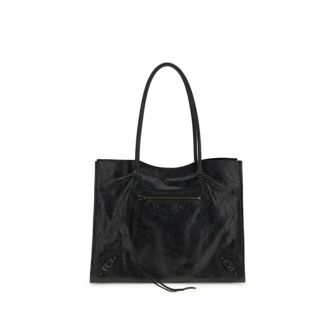Balenciaga Black Lamb Ovis Aries Shoulder Bag