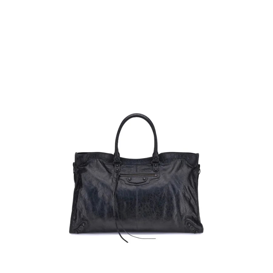 Balenciaga Black Lamb Ovis Aries Shoulder Bag
