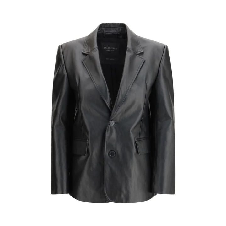 Balenciaga Black Leather Jacket